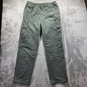 5.11 Tactical Pants Mens 36x34 Green Cargo Utility Double Knee Outdoor Workwear